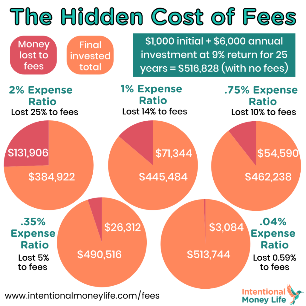 25 year time horizon, impact of fees