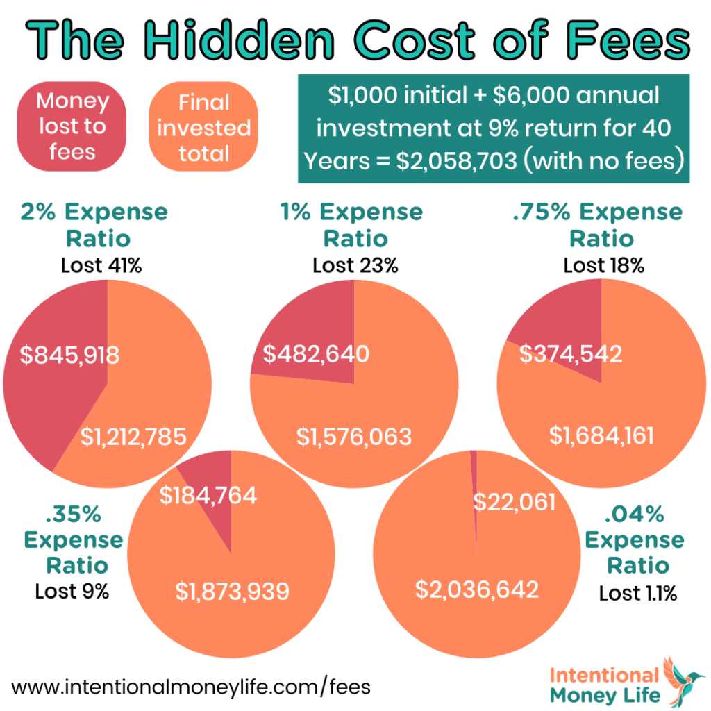 40 year time horizon, impact of fees