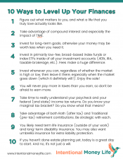 10 Ways to Level Up Your Finances